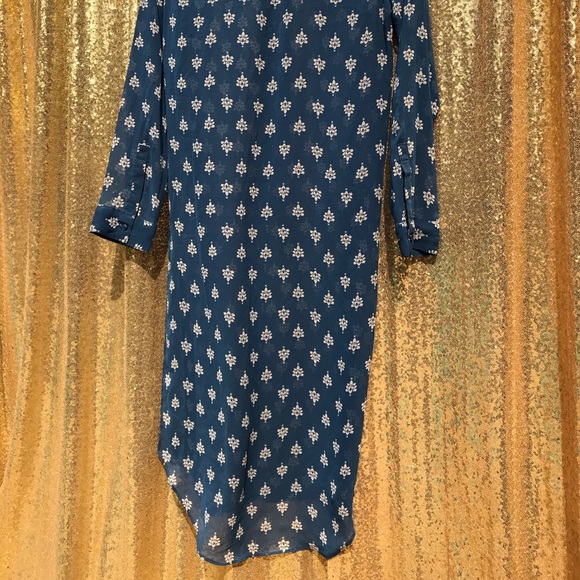 Bongo sheer tunic hi-lo knee-length size M - Picture 5 of 12